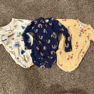 3 Hanna Anderson Wrap Onesies